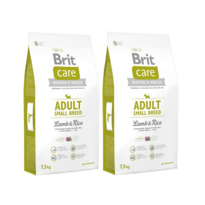 Pakiet Brit Care Lamb & Rice Jagnięcina & Ryż Adult Small Breed Karma Doros