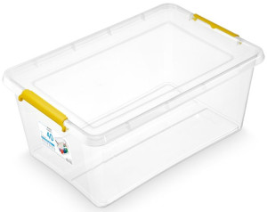 Pojemnik  z  pokrywą  40 l. yellow