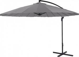 Parasol ogrodowy na wysięgniku Shangai 3m szary