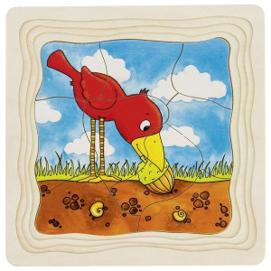 Drewniane Puzzle warstwowe Dąb GOKI