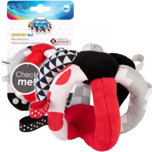 Canpol babies pluszowa piłka kontrastowa SENSORY TOYS