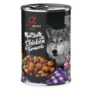Alpha Spirit Mięsne Klopsiki Z Kurczakiem I Kurkumą 400 g