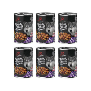 Pakiet Alpha Spirit Mięsne Klopsiki z Kurczakiem i Kurkumą 6 x 400 g