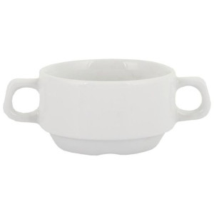 Bulionówka porcelana z uszkami Lubiana Hel 320 ml