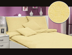 Pościel frotte krem 019/160x200