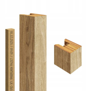 275 Cm Lamele Premium Panel Dekoracyjny Ściana Dąb