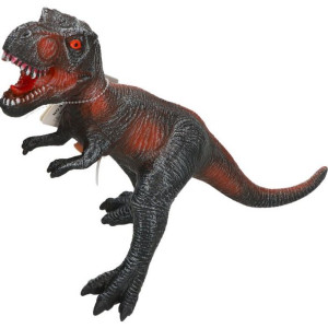 Dinozaur Gumowy Xl Z Dźwiękiem 44cm Szary