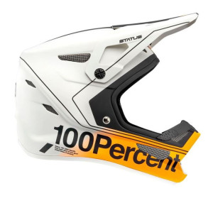 Kask full face juniorski 100% STATUS DH/BMX Helmet Carby Silver roz. L (51-