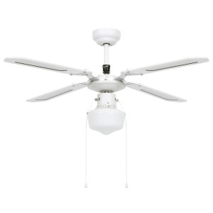 Wentylator sufitowy z lampą, 106 cm, biały