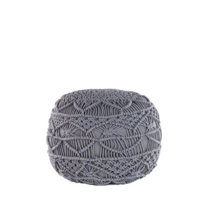 Puf ø 40 cm szary KAYSERI