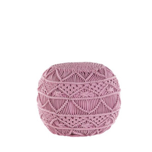 Puf ø 40 cm różowy KAYSERI