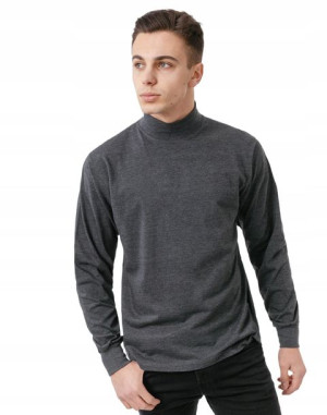 Półgolf męski cienki sweter golf ADAM r L mel/ciem
