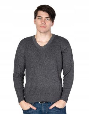 Sweter Męski w Serek Swetry Męskie 2313-01 r XXL