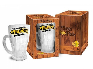 Kufel do Piwa 480 ml Piwo nie pyta Piwo rozumie