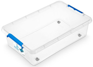 Pojemnik pod łóżko na kółkach 29L blue