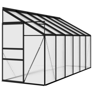 Szklarnia, antracytowa, aluminium, 7,44 m³