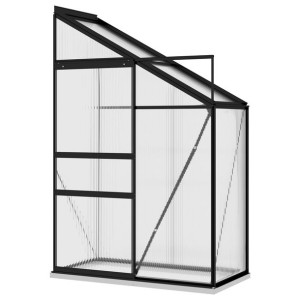 Szklarnia, antracytowa, aluminium, 1,44 m³
