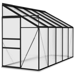 Szklarnia, antracytowa, aluminium, 6,5 m³