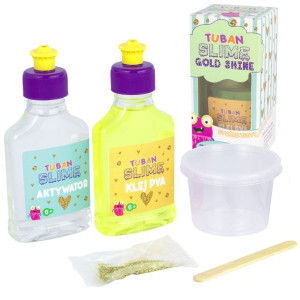 Tuban Zestaw Super Slime Gold Shine Klej Brokat