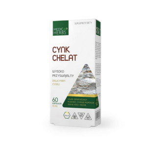 Medica Herbs Cynk Chelat - 60 kapsułek