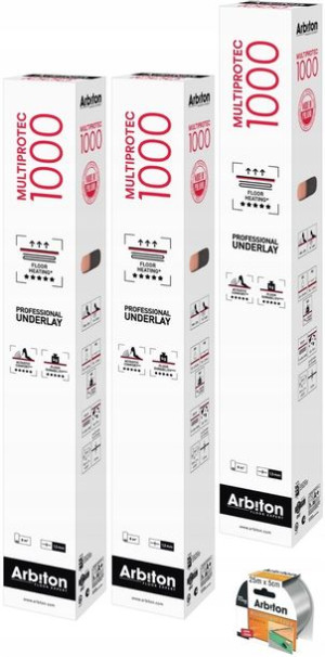 MULTIPROTEC 1000 ogrzewanie podłogowe 24m2 +1taśma