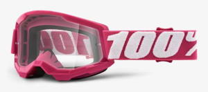 Gogle 100% STRATA 2 JUNIOR FLETCHER (Szyba Przezroczysta Anti-Fog, LT 88%-9
