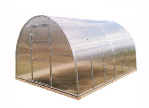 SZKLARNIA ogrodowa z POLIWĘGLANU 2,4x6m z OCYNK profilu 20x20mm