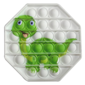 Push Bubble Pop It Zabawka Sensoryczna Anty Stres z Dinozaurem