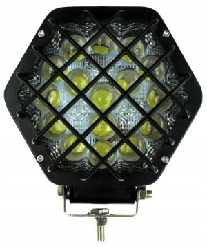 [zm.139] Lampa Robocza 16led 48w 12/24v Osłona Dalekosiężna