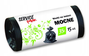 Worki na śmieci MOCNE LDPE 35L 15szt