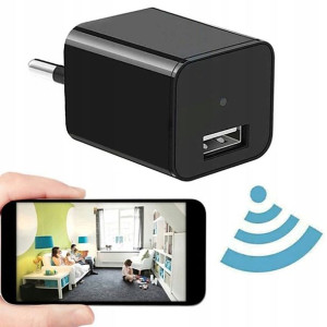 Zasilacz Ładowarka Sieciowa Usb Z Ukrytą Kamerą Szpiegowską Wifi 1080p