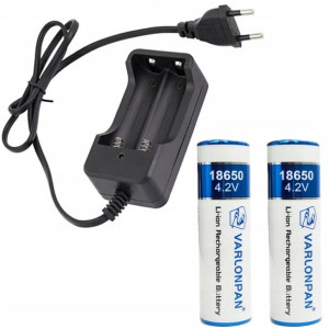 Ładowarka +2 Akumlatory Ogniwa 18650 8800mah 3,7v
