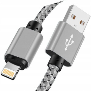 KABEL Lightning do iPhone w OPLOCIE NYLONOWYM 3m