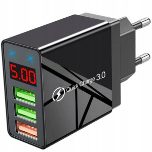 Szybka Ładowarka Sieciowa Usb Quick Charge 3.0 Led