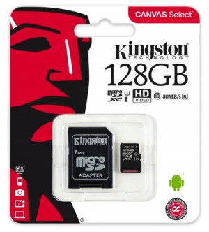 Karta Pamięci Microsd 128gb Kingston Z Adapterem
