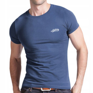 Koszulka Męska T-shirt Podkoszulek 65003 XXL jeans
