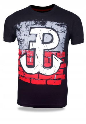 Koszulka Patriotyczna Polska Walcząca r XL Czarna