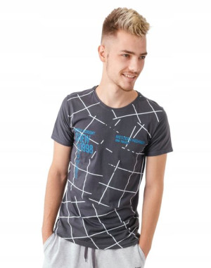 Koszulka Podkoszulek Męski T-shirt Top KM09-16 r L