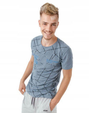 Koszulka Podkoszulek Męski T-shirt Top KM09-09 r M