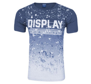 Koszulka Podkoszulek T-shirt Męski KP04 XL niebieska