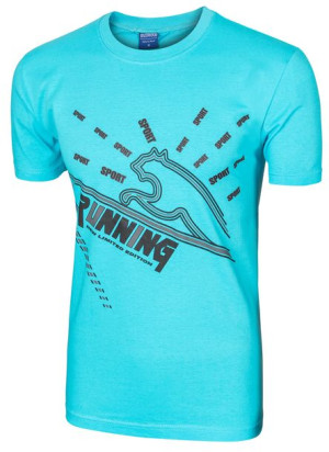Koszulka Podkoszulek T-shirt Męski KP01 r M turkus