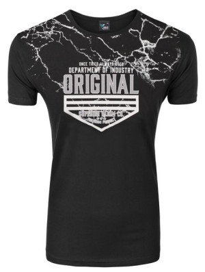 Koszulka Podkoszulek T-shirt Męski KP06 XXL czarny