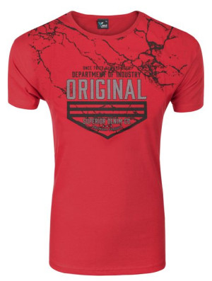 Koszulka Podkoszulek T-shirt Męski KP06 XL czerwona