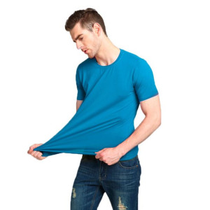Podkoszulek Koszulka Tshirt Męski TM01 5XL niebieska