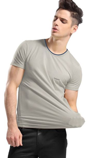 T-shirt Koszulka Koszulki Męskie 327 3XL popielaty