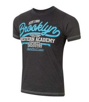 T-shirt Koszulka Koszulki Męskie KM03 r 3XL czarny