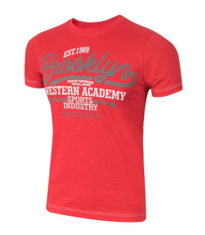 T-shirt Koszulka Koszulki Męskie KM03 6XL czerwony
