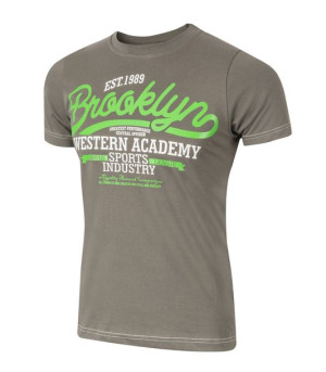 T-shirt Koszulka Koszulki Męskie KM03 r L oliwka