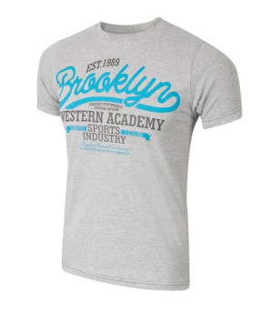 T-shirt Koszulka Koszulki Męskie KM03 r S melanż