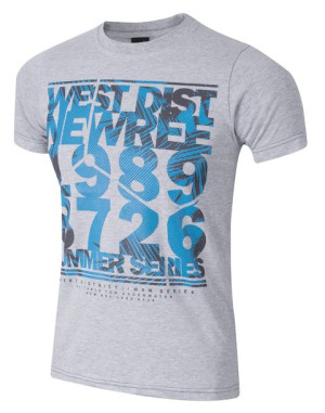 T-shirt Koszulka Koszulki Męskie KM05 r XL melanż